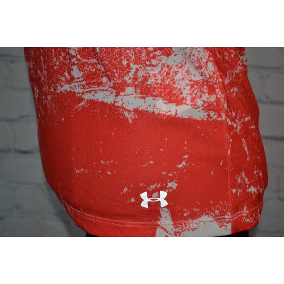 46388-a Under Armour Tanktop Performance Loose Pink White Size XS Womens NEW - Picture 4 of 11